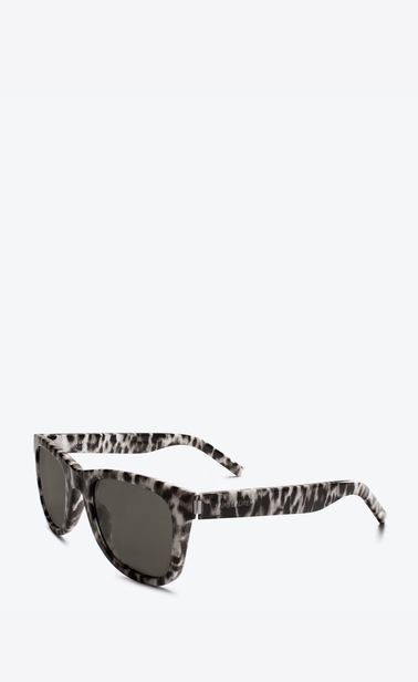 SAINT LAURENT CLASSIC E lunettes de soleil classic 51 à motif léopard b_V4